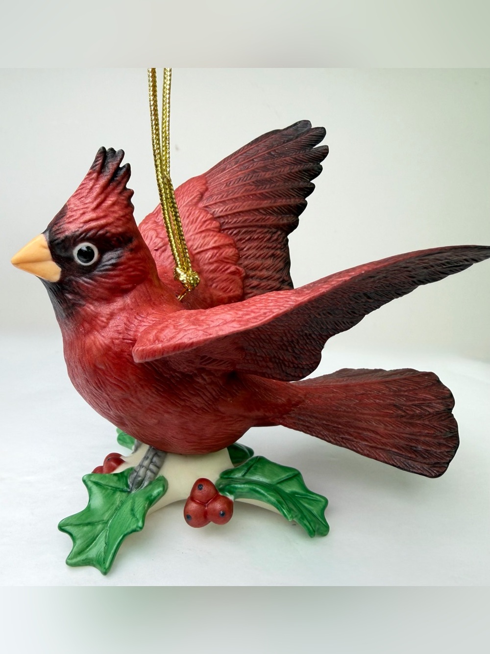 Lenox Winter Greetings Cardinal Figurine Christmas Tree Ornament Vintage